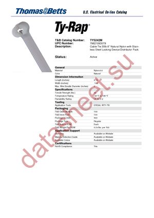 TY5242M datasheet  